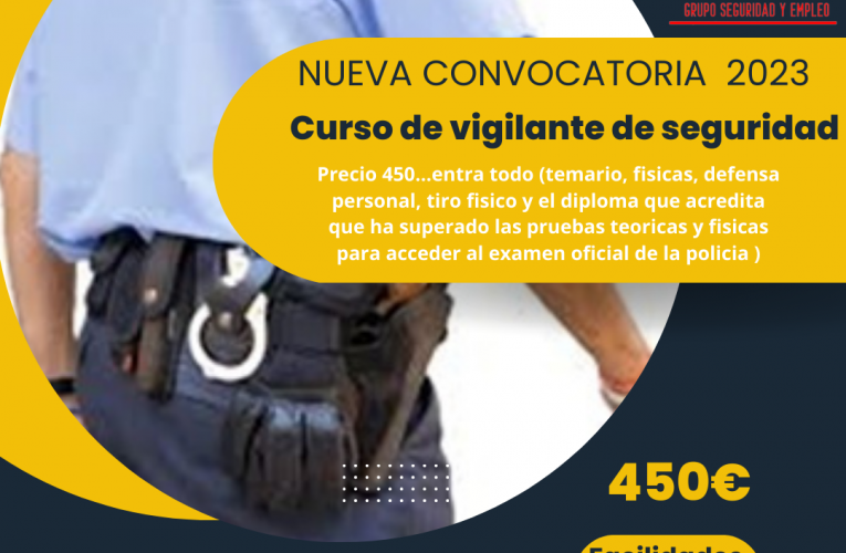 La academia Gupol Premier saca nuevos cursos de vigilante en las sedes de Barbate, San Fernando y Algeciras.