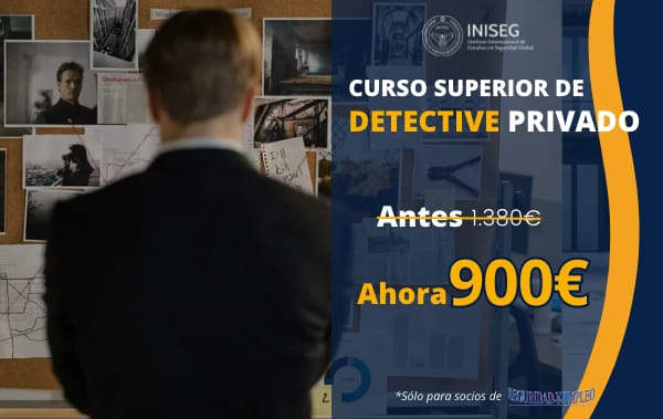 Promoción. Curso de detective privado por 900€ y pago aplazado
